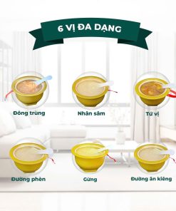 Tổ yến chưng TỰ SÔI Bát vàng các vị THƯỢNG HOÀNG YẾN 140gr