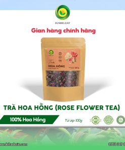 Trà Hoa Hồng Sunbeleaf – Thức Uống Thảo Mộc Dịu Nhẹ Cho Phái Đẹp – Túi 100g