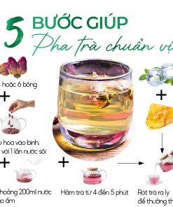 Trà Hoa Hồng Sunbeleaf – Thức Uống Thảo Mộc Dịu Nhẹ Cho Phái Đẹp – Túi 100g