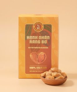 Hạnh nhân rang bơ (nguyên vỏ) Happy Nuts 500gr