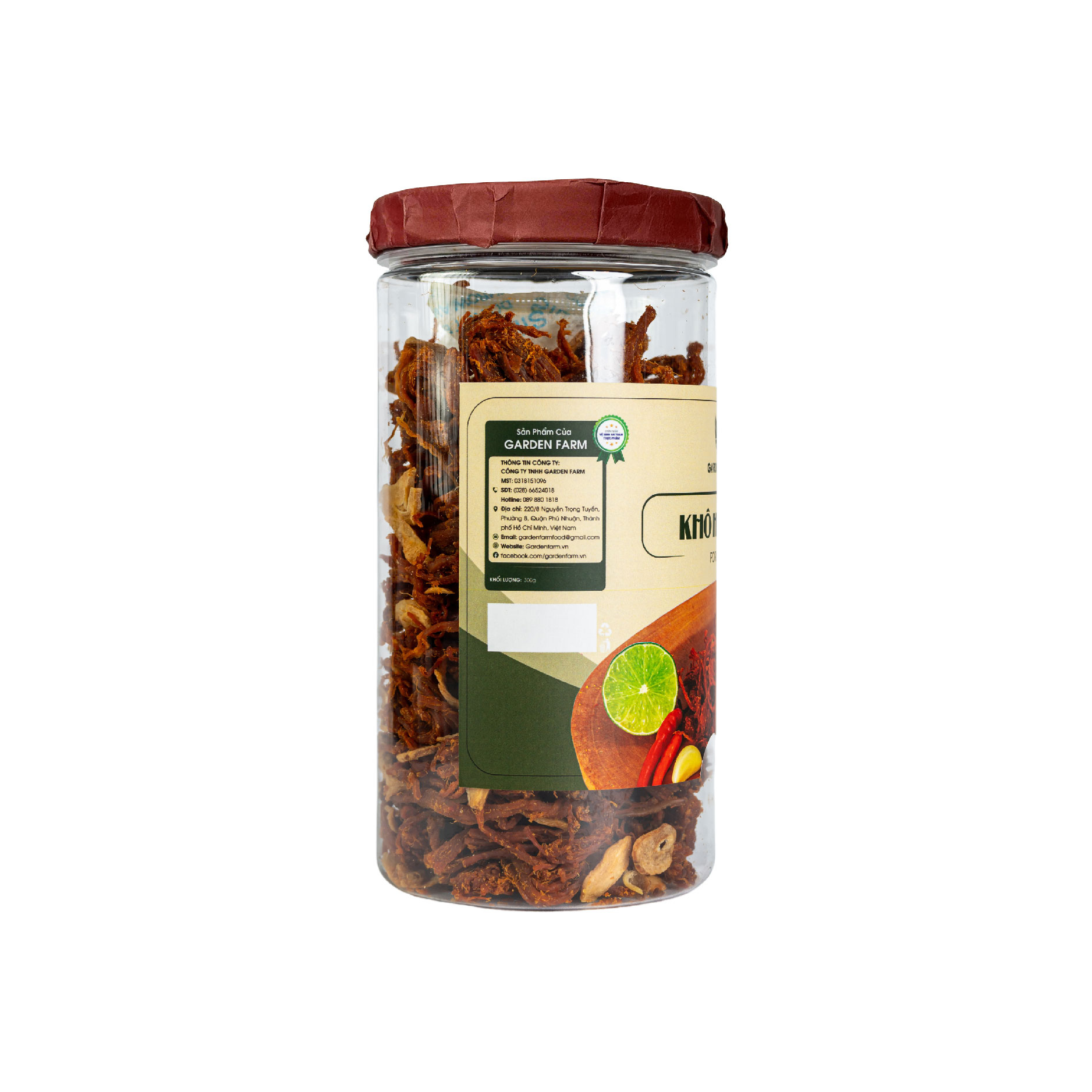 Khô Heo cháy tỏi Garden Farm (hũ 250g)