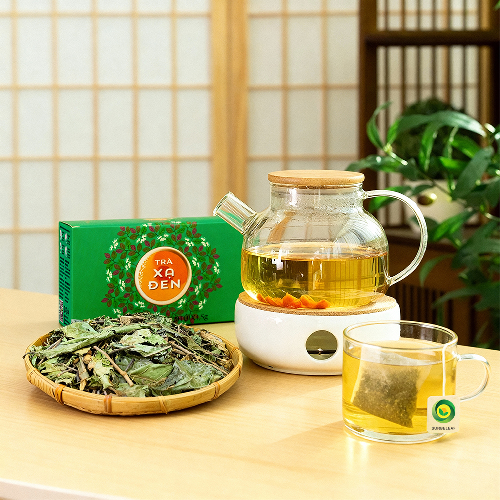 Trà Xạ Đen Hòa Bình Sunbeleaf – Dành Cho Người Chú Trọng Chăm Sóc Sức Khỏe Và Lối Sống Thanh Lọc Tự Nhiên – Hộp 20 Gói