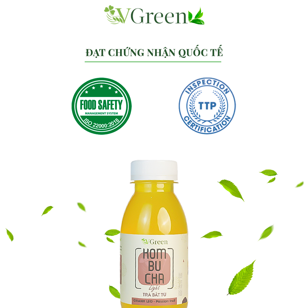 VKombucha Light 250ml Mix Vị (Thùng 24 Chai)