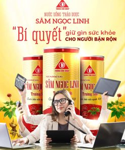 Sâm Ngọc Linh Trường Sinh – đỏ (hộp 06 lon)