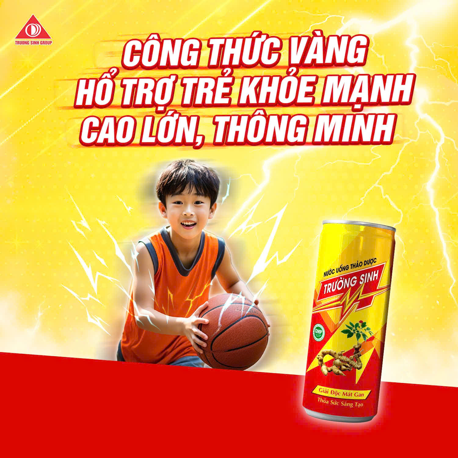 Nước uống thảo dược Trường Sinh thùng 24 lon