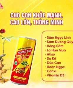 Nước uống thảo dược Trường Sinh thùng 24 lon