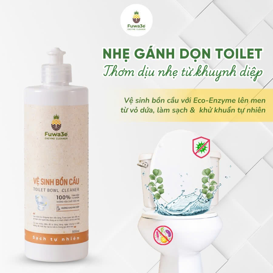 Vệ sinh bồn cầu thơm tinh dầu khuynh diệp FUWA3E 500ml