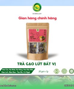 Trà Gạo Lứt 8 Vị Sunbeleaf – Trà Thảo Mộc Thanh Lọc- Túi Zip 20 Gói