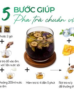 Trà Gạo Lứt 8 Vị Sunbeleaf – Trà Thảo Mộc Thanh Lọc- Túi Zip 20 Gói