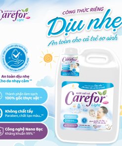 Nước giặt xả dịu nhẹ Carefor Light 5000ml