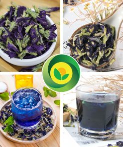 Trà Hoa Đậu Biếc Sunbeleaf – Hoa Khô Pha Trà Và Tạo Màu Thực Phẩm – Túi Zip 100g