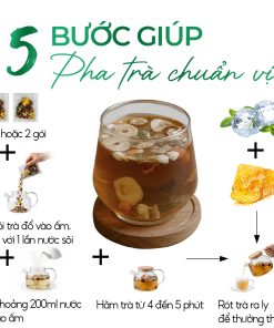 Trà Dưỡng Nhan 7 Vị Long Nhãn Sunbeleaf – Hương Vị Dịu Ngọt, Mang Lại Cảm Giác Thư Thái, Tươi Mới Mỗi Ngày – Túi Zip 20 Gói