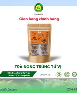 Trà Đông Trùng Hạ Thảo Tứ Vị Sunbeleaf – Duy Trì Sinh Lực, Nuôi Dưỡng Cơ Thể Từ Bên Trong – Túi Zip 20 Gói