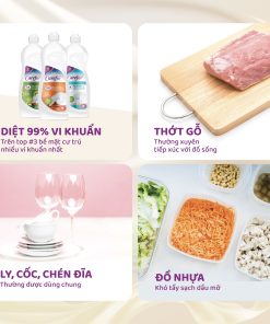 Nước rửa chén bát Carefor 800ml