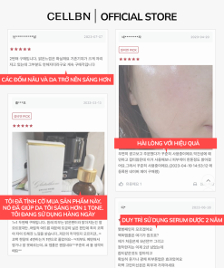 Serum Trắng Da Mờ Thâm Nám Glutathione 20.000ppm CELLBN hỗ trợ sáng da 30ml