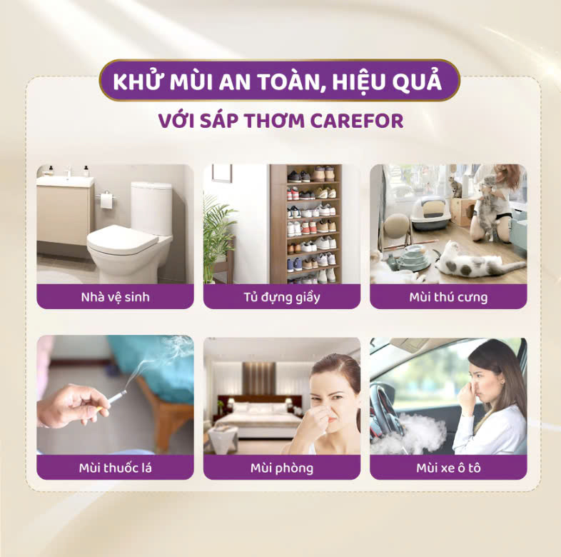 Sáp thơm phòng Carefor (180gram)