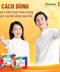 Combo 3 hộp 2 viên Kẹo giải rượu Party Smart hỗ trợ giảm buồn nôn, khó chịu sau tiệc tùng