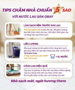Nước lau sàn đậm đặc Obay (1900ml)