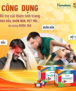 Combo 3 hộp 2 viên Kẹo giải rượu Party Smart hỗ trợ giảm buồn nôn, khó chịu sau tiệc tùng