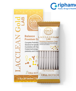 Men vi sinh bổ sung lợi khuẩn Lacclean Gold LAB (Hộp 30 gói)