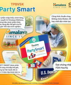 Combo 3 hộp 2 viên Kẹo giải rượu Party Smart hỗ trợ giảm buồn nôn, khó chịu sau tiệc tùng