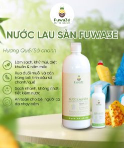 Nước lau sàn tinh dầu Sả chanh FUWA3E 1L