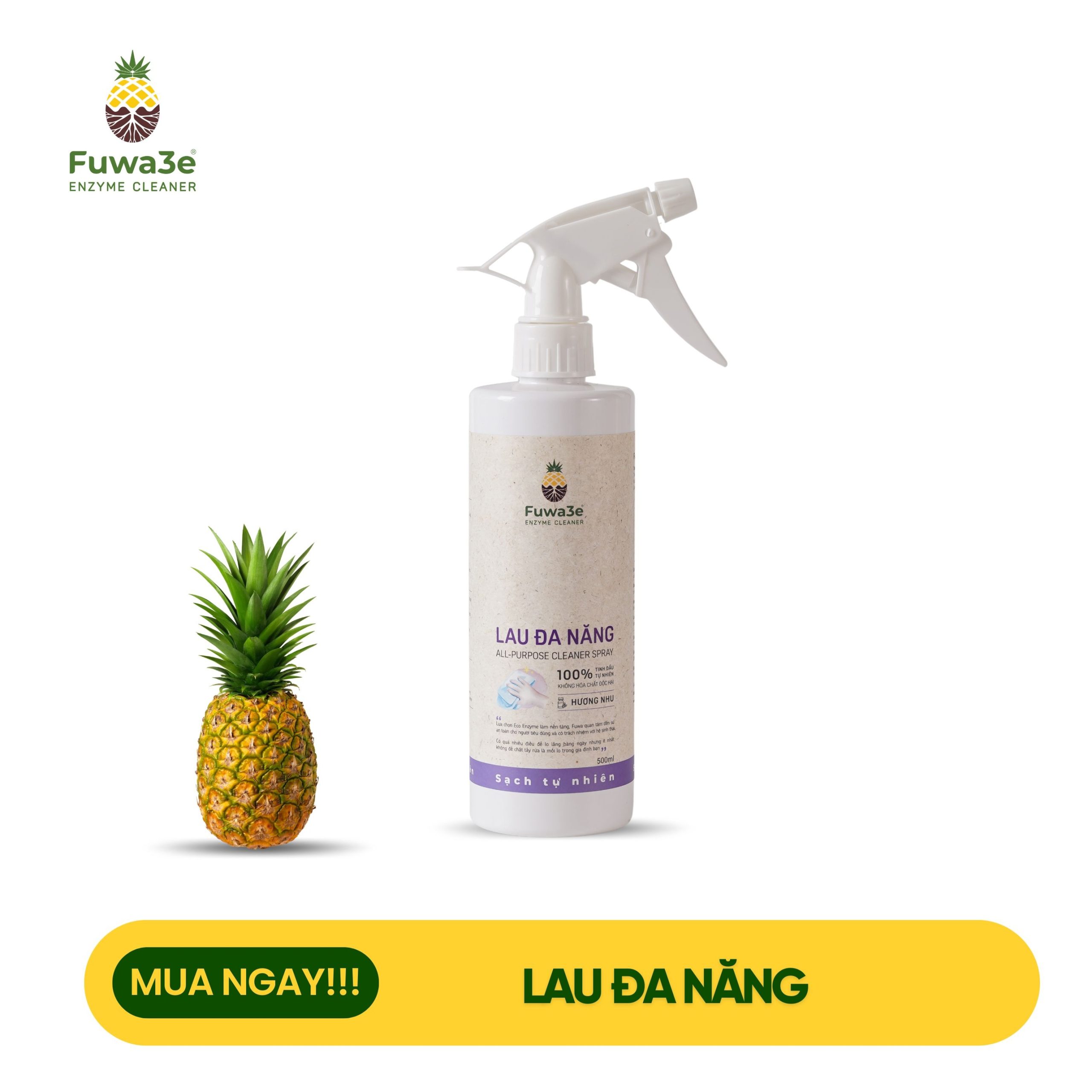 Lau đa năng nồi chiên, bề mặt inox sáng bóng FUWA3E 500ml