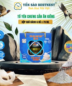 Hộp 6 hũ Tổ yến chưng sẵn BESTNEST HỘI AN 18% Ăn Kiêng