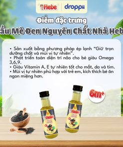 Dầu mè nguyên chất HEBE (chai 100ml)