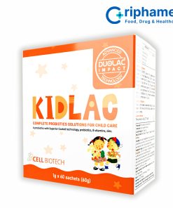 Men vi sinh hỗ trợ tiêu hóa cho trẻ Kidlac (Hộp 60 gói)