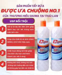 Nước tẩy bồn cầu DAIWA 900ml/chai màu trắng