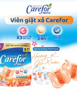 Viên giặt xả Carefor Matic hương gió xuân 315gram – Túi 30 viên (dùng cho máy giặt)