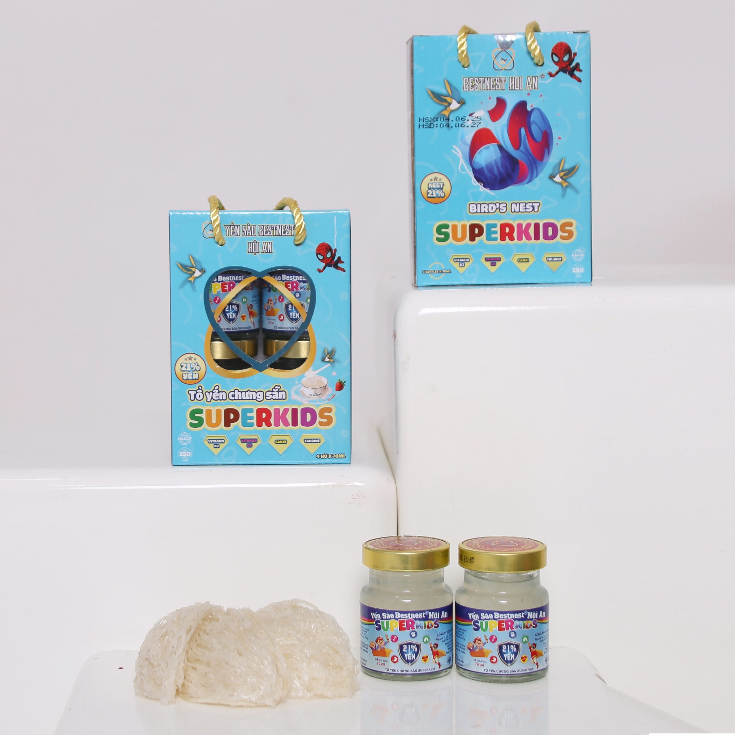 Hộp 4 hũ Yến Sào BESTNEST HỘI AN 21% Superkids