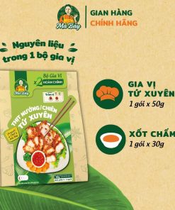 Bộ gia vị x2 hoàn chỉnh thịt nướng/chiên tứ xuyên 80g