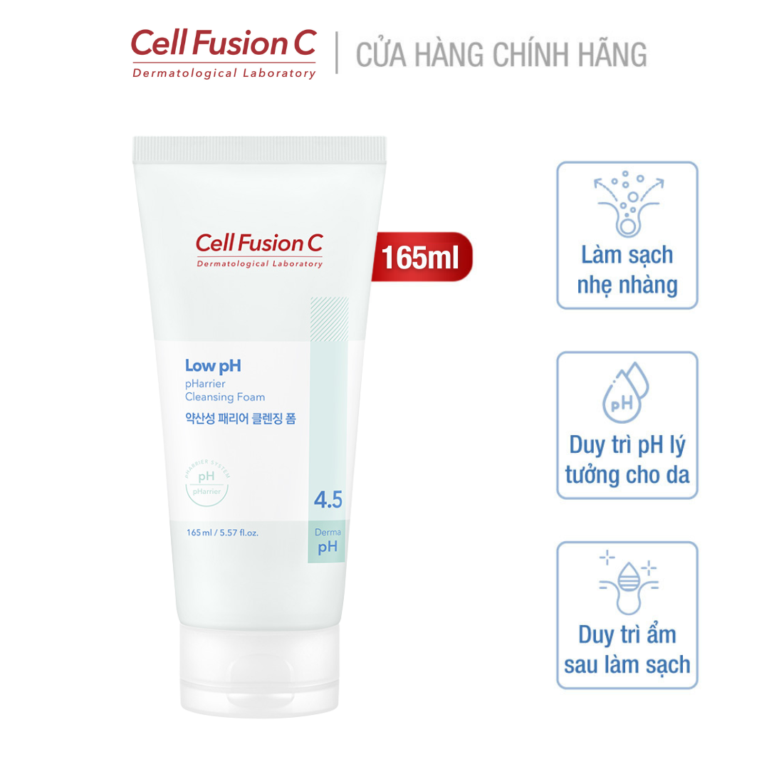 Sửa rửa mặt pH thấp – Cell Fusion C Low pH pHarrier Cleansing Foam 165ml