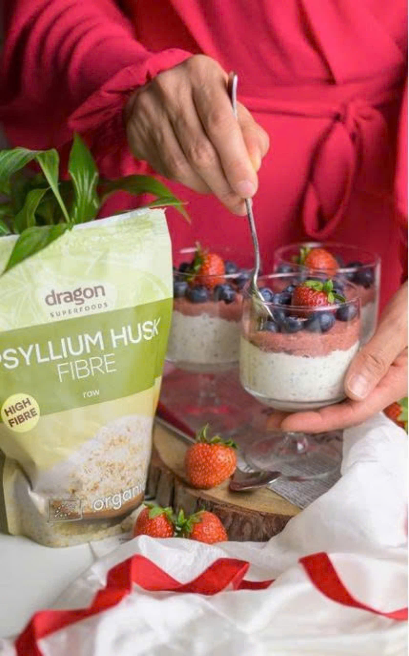 Vỏ hạt mã đề hữu cơ Dragon Superfoods 150g