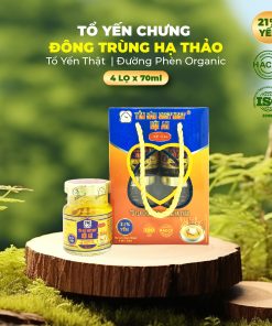 Hộp 4 hũ Yến Sào BESTNEST HỘI AN Premium 21% Đông trùng hạ thảo