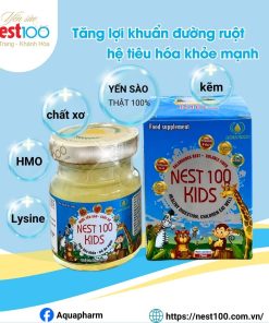 Nước Yến sào Nest100 Kids – Chất xơ tiêu hóa khỏe mạnh (6 lọ)