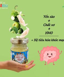 Nước Yến sào Nest100 Kids – Chất xơ tiêu hóa khỏe mạnh (6 lọ)
