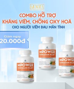 Combo 3 hộp TPBVSK Mpower Curcumin Plus made with Curcumin BioBDMC™30