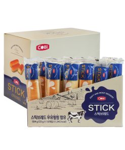 Bánh que sữa mềm COBI Stick Bread – Hộp 18 cái – Mềm mịn, dễ ăn, tiện mang theo_104093RD
