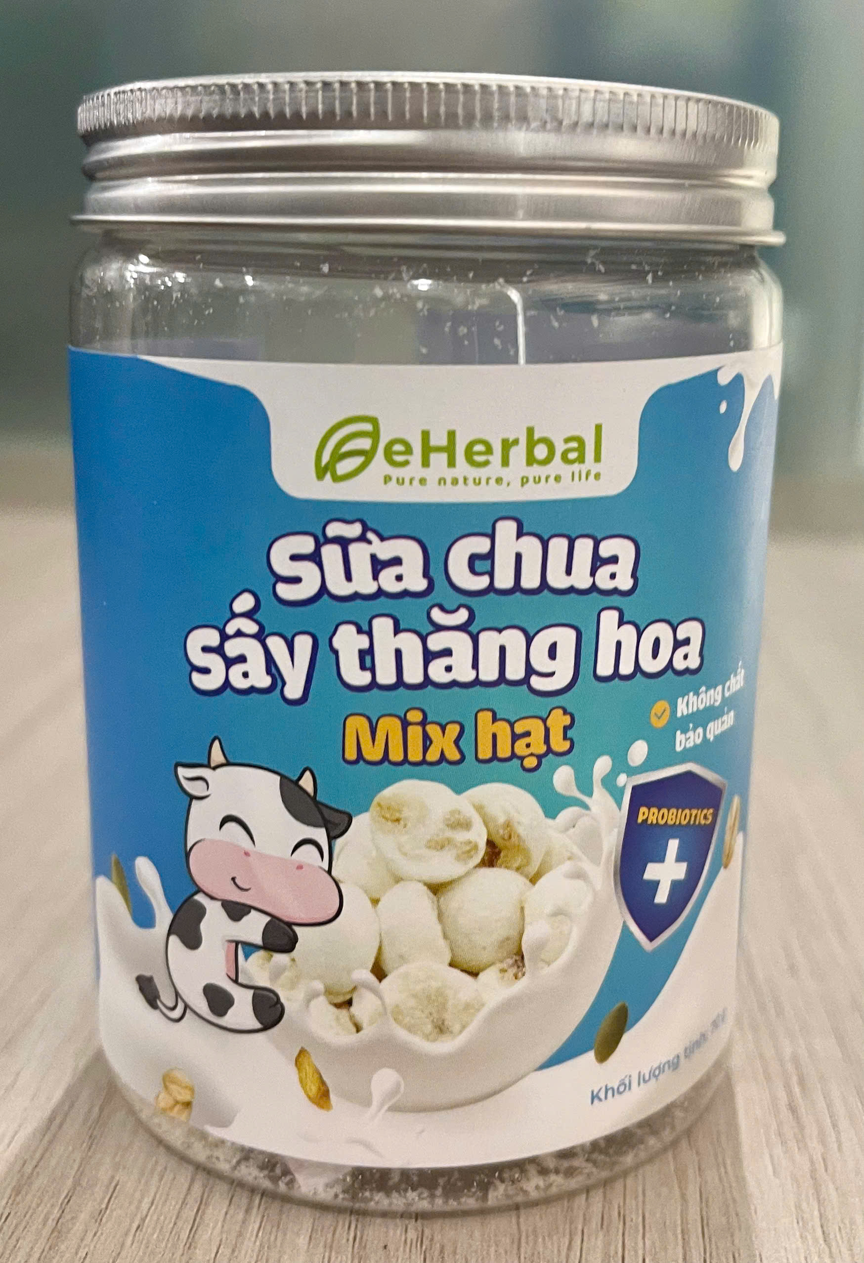 Sữa chua mix hạt sấy thăng hoa