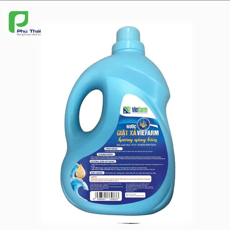 Nước giặt xả hương nắng biển VIEFARM 3,6kg