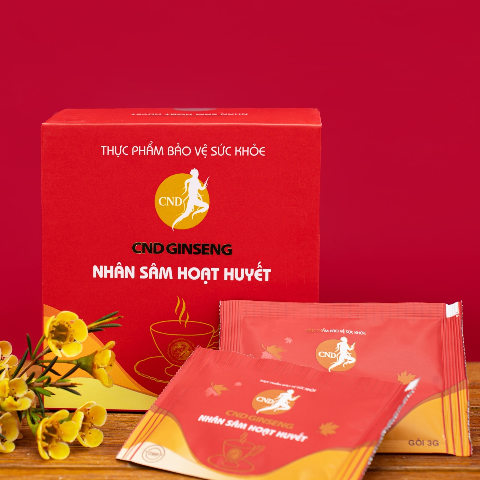 Sâm CND Ginseng Hoạt Huyết – Hỗ trợ tuần hoàn não, giảm đau đầu, chóng mặt (kèm túi)