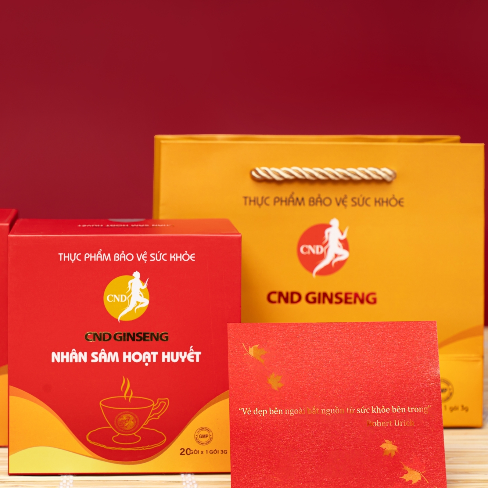 Sâm CND Ginseng Hoạt Huyết – Hỗ trợ tuần hoàn não, giảm đau đầu, chóng mặt (kèm túi)