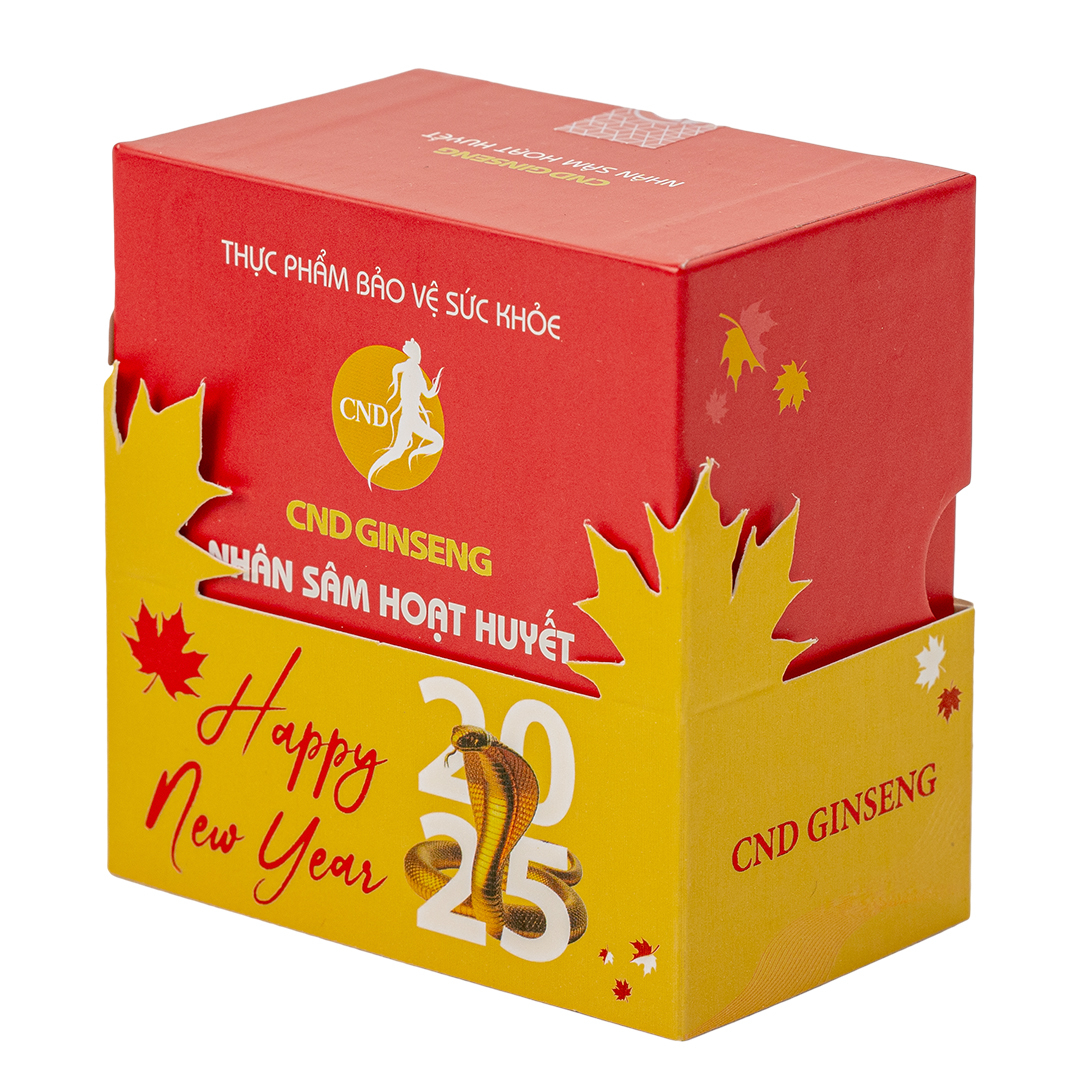 Sâm CND Ginseng Hoạt Huyết – Hỗ trợ tuần hoàn não, giảm đau đầu, chóng mặt (kèm túi)