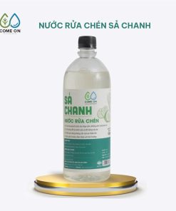 Nước rửa chén sả chanh COME ON làm sạch bát đĩa, an toàn da tay 1 lít