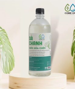Nước rửa chén sả chanh COME ON làm sạch bát đĩa, an toàn da tay 1 lít