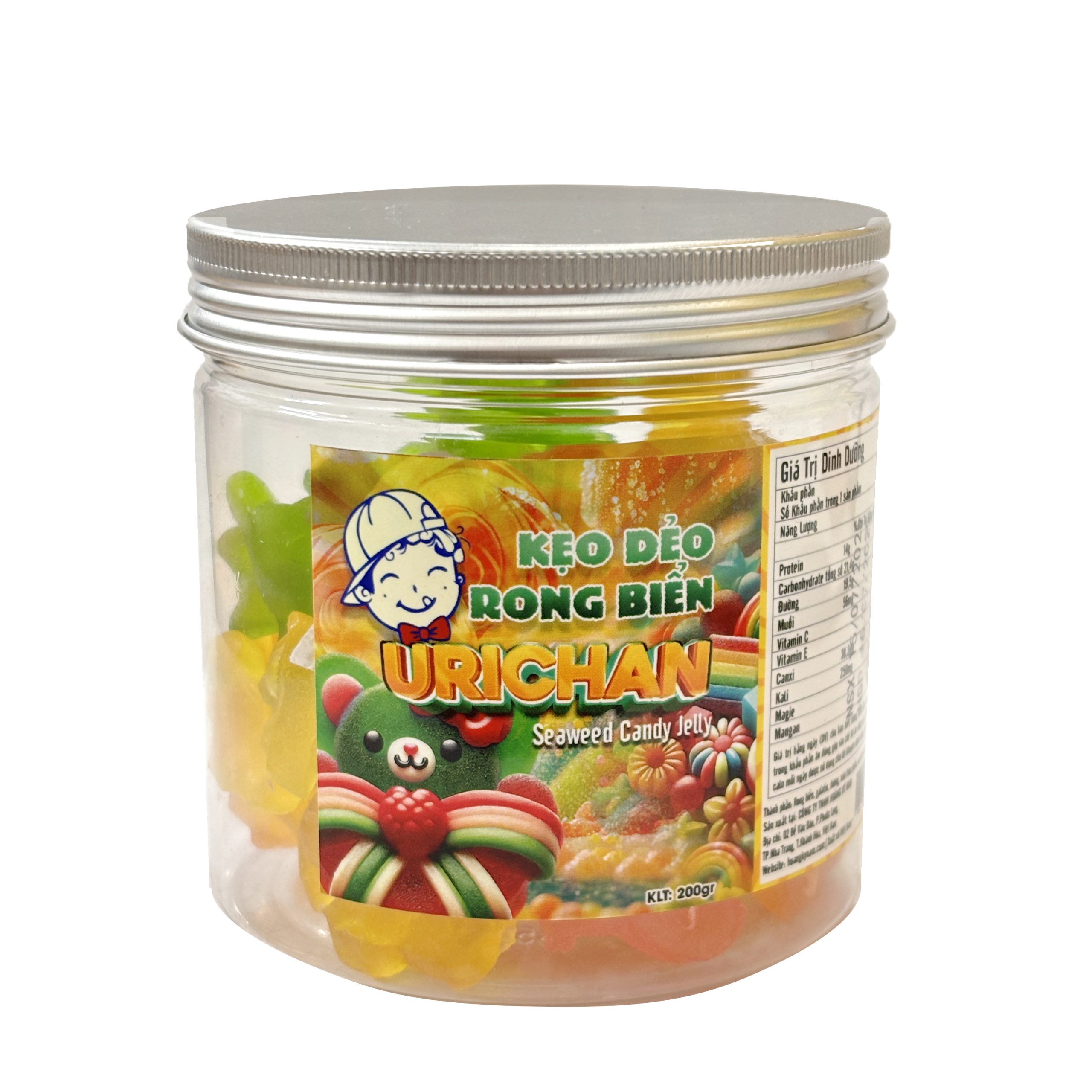 Kẹo Dẻo Rong Biển URICHAN Hũ 200gr