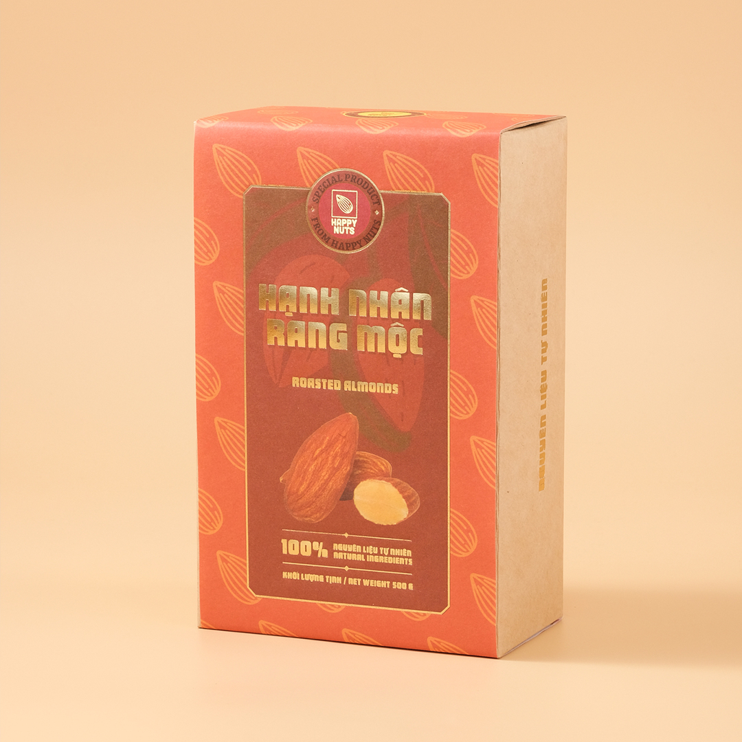 Hạnh nhân rang mộc Happy Nuts 500gr